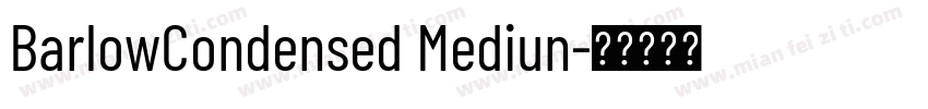 BarlowCondensed Mediun字体转换